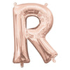 Foil Balloon - Mini Letter Rose Gold R 16 Inch Air-Filled Only