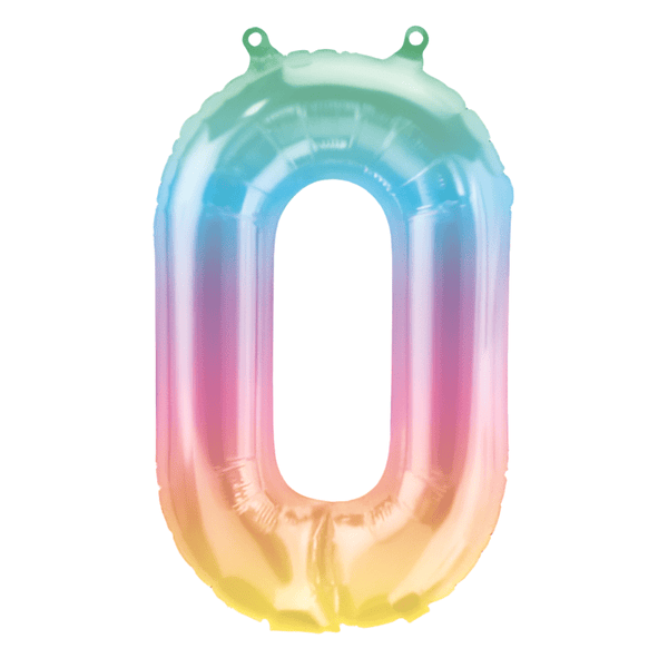 Foil Balloon - Mini Number Jelli 0