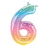 Foil Balloon - Mini Number Jelli 6