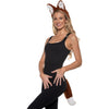 Fox Headband With Attached Plush Ears, Tail With Attached Belt Loop