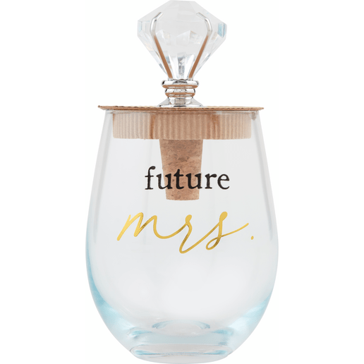 Future Wine Glass & Stopper Set