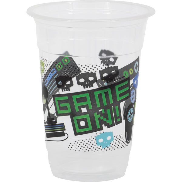 Gamer Birthday 16oz Plastic Party Cups, 8 Count