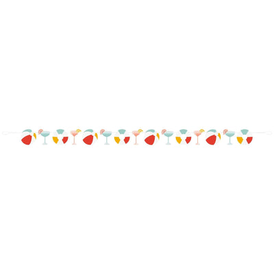 Poolside Summer Cutout Garland, 9ft