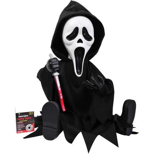 Ghost Face Motion Animated Figure, 11", Black