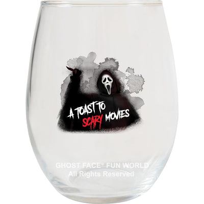 Ghost Face Wine Tumbler Set, 16 oz, Set of 4, Multi-Color