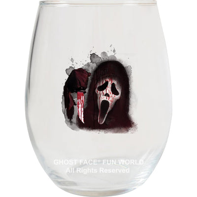 Ghost Face Wine Tumbler Set, 16 oz, Set of 4, Multi-Color