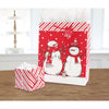 Gift Wrap - Red Striped Snowman