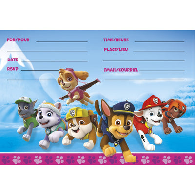 Girl Paw Patrol™ Invitations