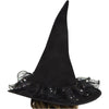 Girls Glitter Witch Costume, Black
