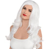 Glam, White, Wig, Halloween, Accessories