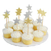 Glitter Stars Party Picks, Set of 12