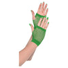 Gloves - Green, Short Fishnet, One Size