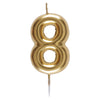 Gold Candle Number 8
