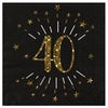 Gold Sparkling Age Napkin 40 Years