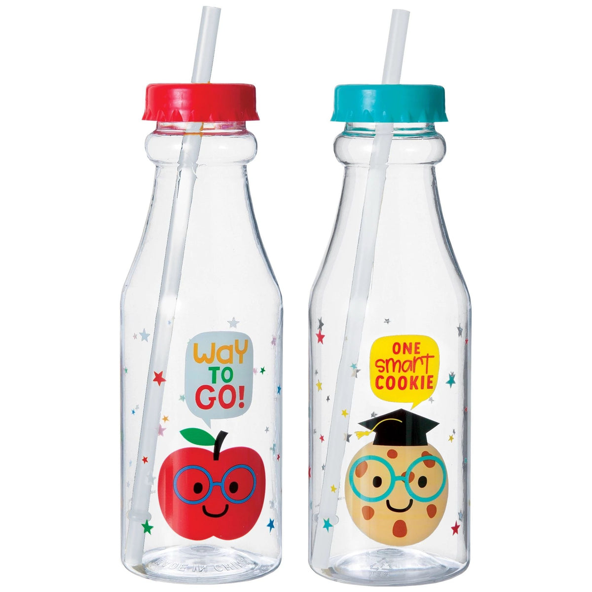 Graduation Fun Plastic Bottle w/ Straw
