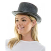 Iridescent Black Top Hat