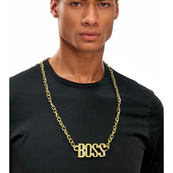 Gold Boss Bling Chain Necklace