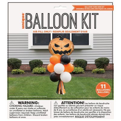 Halloween Foil and Latex Balloon Yard Sign Kit