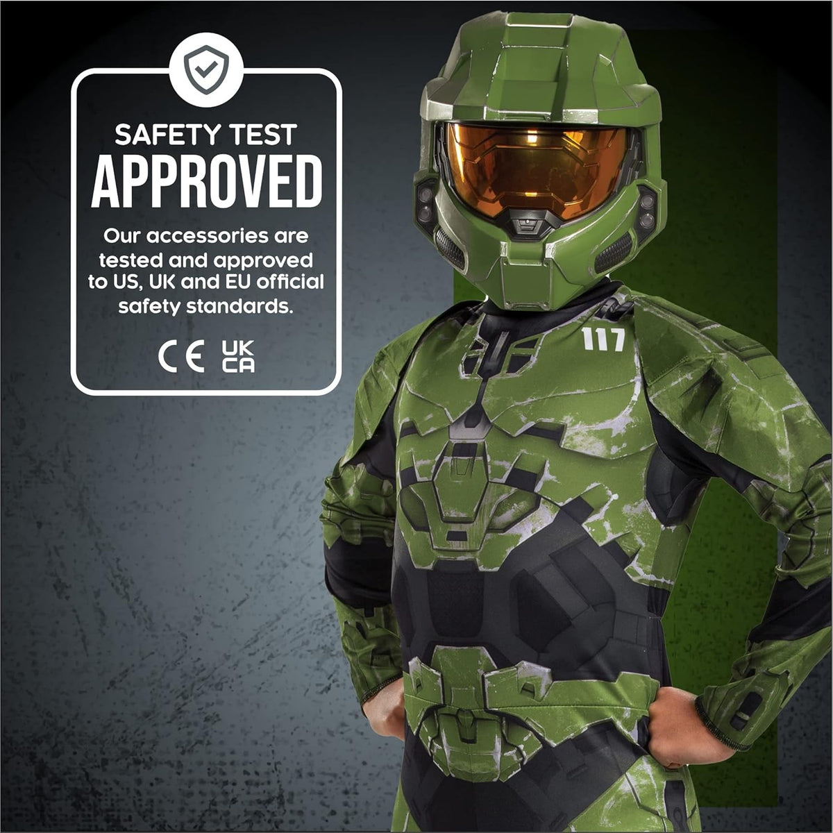 Halo Infinite Master Chief Costume, Kids Size Video Game Inspired Character Jumpsuit, Classic Child Size