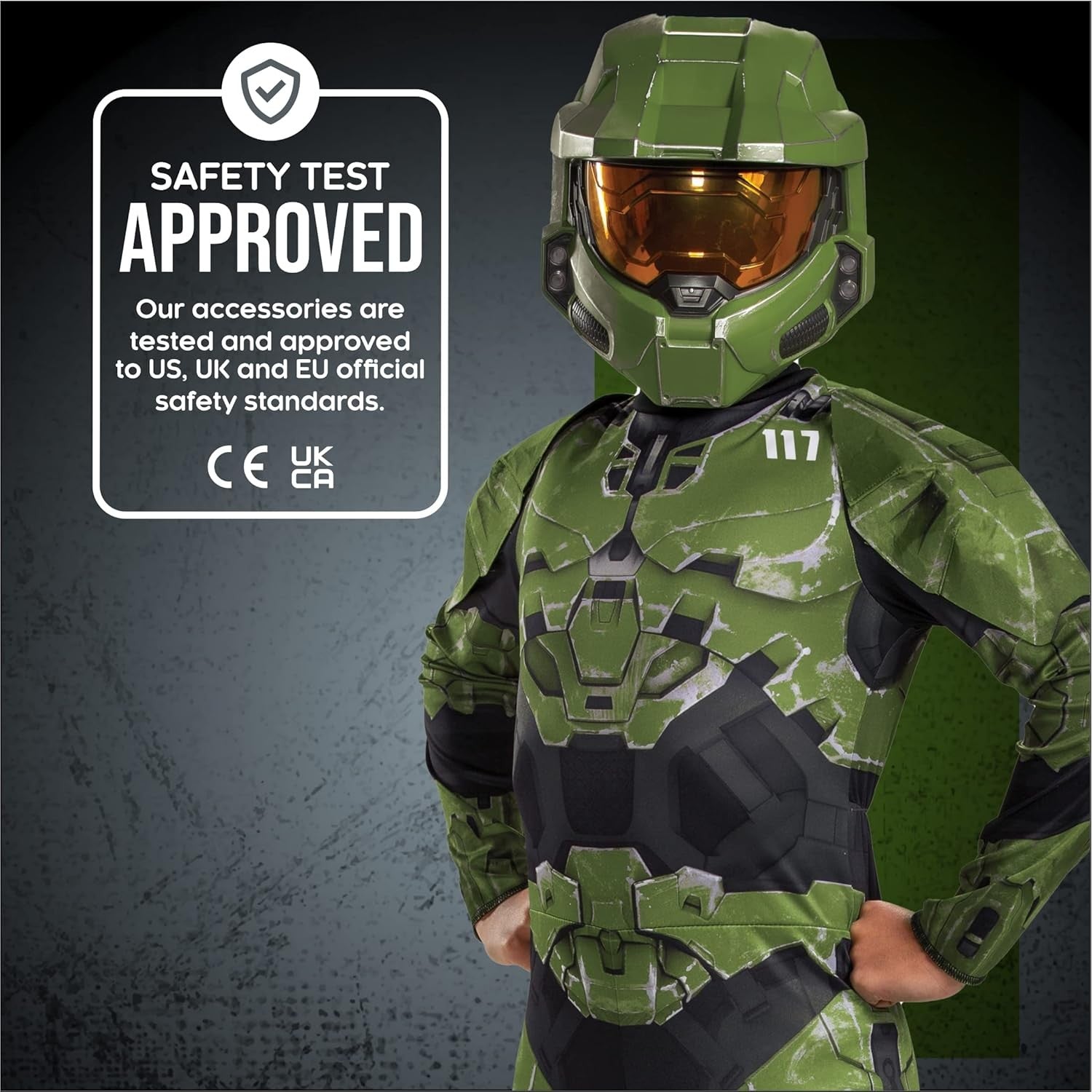 Halo Infinite Master Chief Costume, Kids Size Video Game Inspired Character Jumpsuit, Classic Child Size