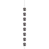 Hanging Decorations - Black & Silver Glitz 50th Celebration