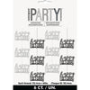 Hanging Decorations - Black & Silver Glitz Happy Birthday