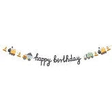 Happy Birthday Construction Party Banner
