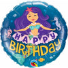 Happy Birthday Mermaid 18" Foil Balloon