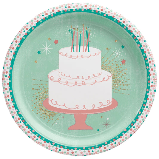 Happy Bright Birthday 10 1/2" Plates