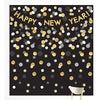 Happy New Year Deluxe Scene Setter Kit, Black, Silver, Gold