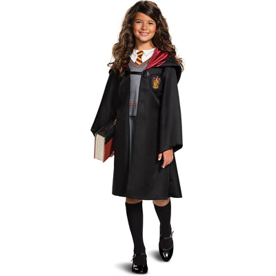 Harry Potter Hermione Granger Classic Girls Costume, Black & Red, Kids Size Large 10-12