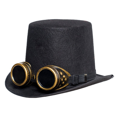Hat with Goggles - Black - OS
