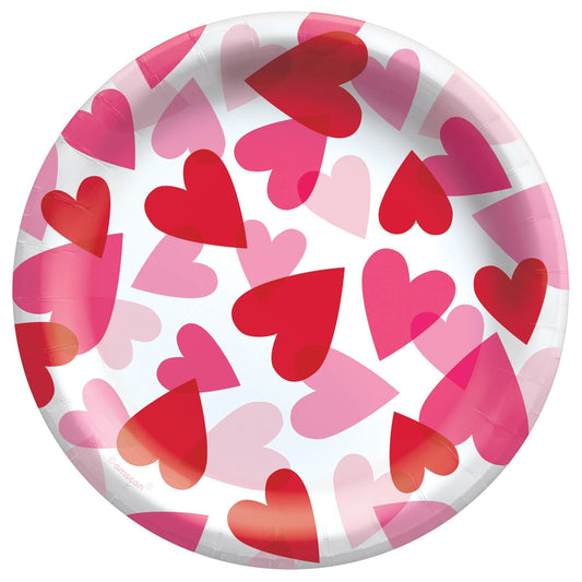 Heart Party 7” Paper Plates