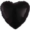 Heart-Shaped Balloon 18" Opaque Black