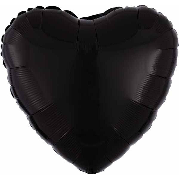 Heart-Shaped Balloon 18" Opaque Black