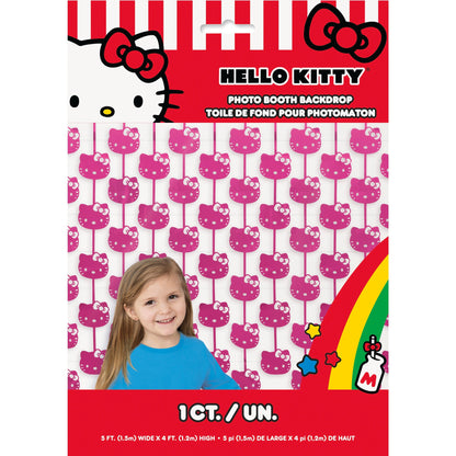 Hello Kitty Face Pack Foil Fringe Backdrop