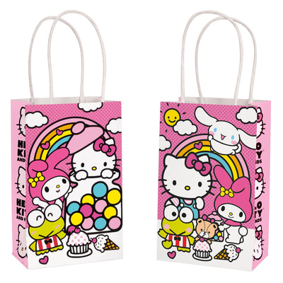 Hello Kitty Kraft Favor Bags, 8 Count