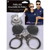 Instant Police Kit Glasses, Cuffs, Badge