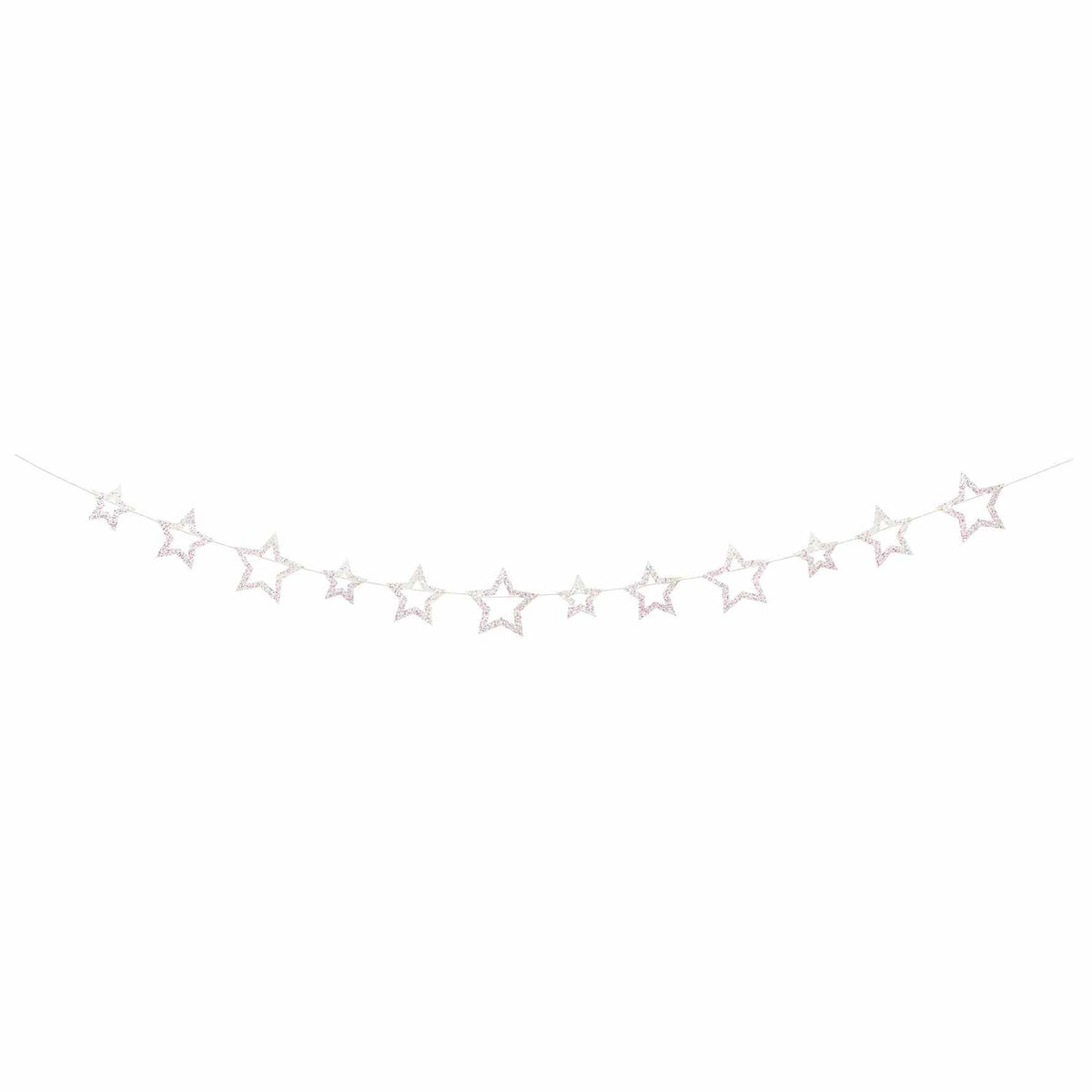 Iridescent Star Garland – 6ft
