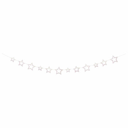 Iridescent Star Garland – 6ft