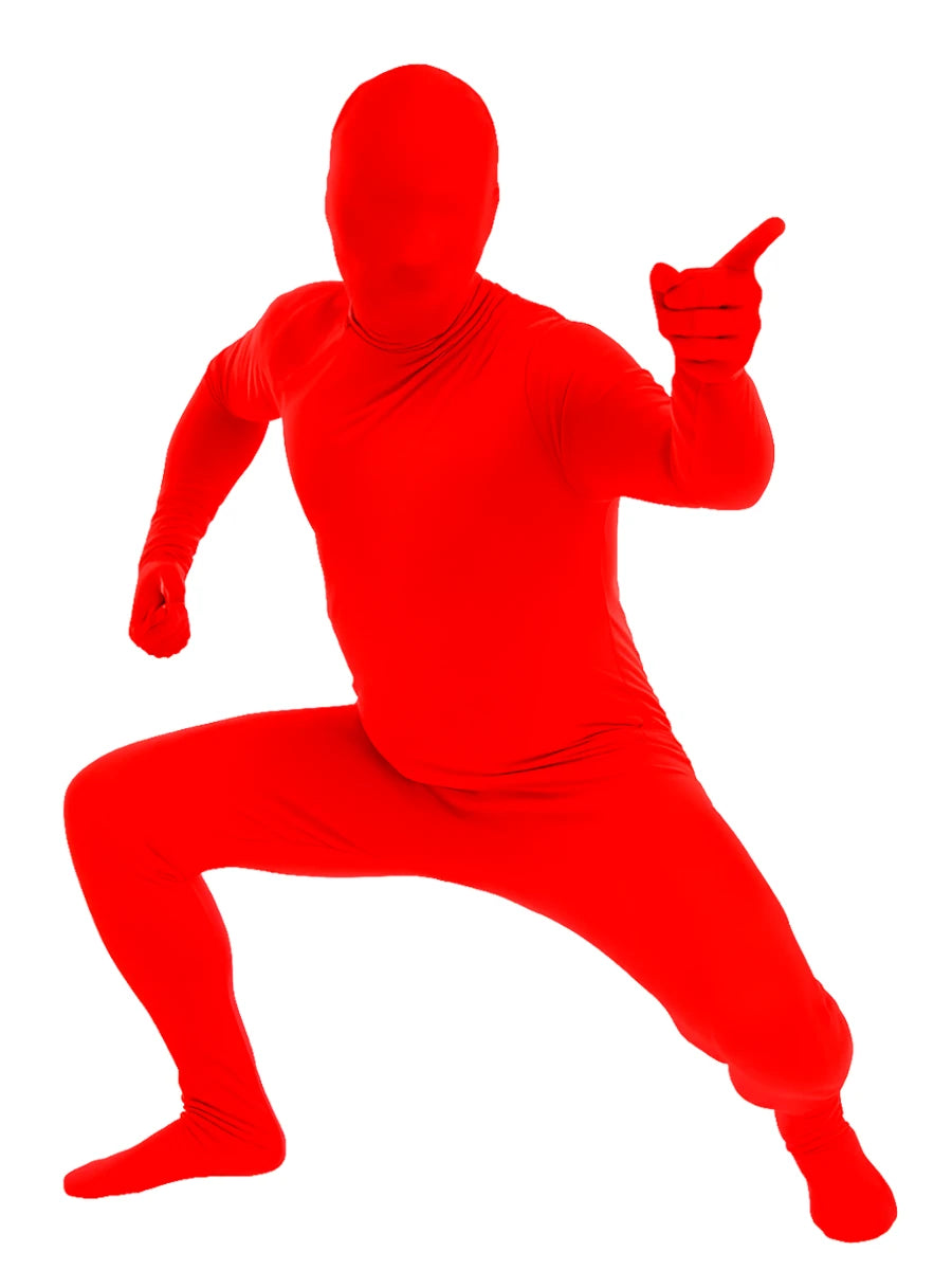 Red Spirit Bodysuit Adult Costume - X-Large 46-48