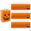 Large Halloween Jack-O'-Lantern Plastic Tote Bags