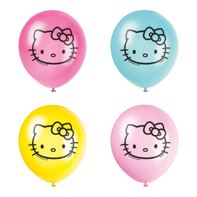 Latex Balloons - Hello Kitty Assorted, 12"