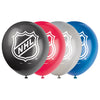 Latex Balloons - NHL, 12", 8 Count