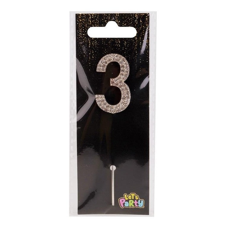 Let's Party Rhinestone Cake Topper #3