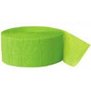 Lime Green Crepe Streamer