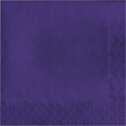 Lunch Napkins 50 Count 2 Piece Purple