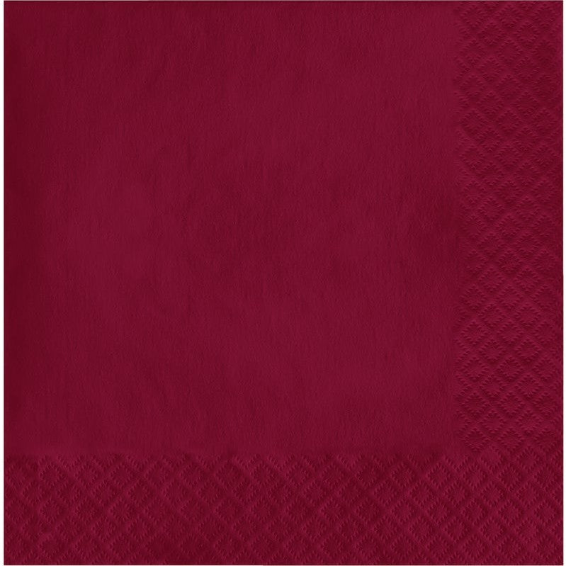Luncheon Napkin 50 Count 2-Ply Burgundy