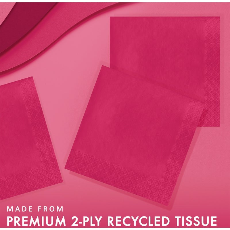 Luncheon Napkin 50 Count 2-Ply Hot Magenta