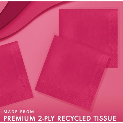 Luncheon Napkin 50 Count 2-Ply Hot Magenta